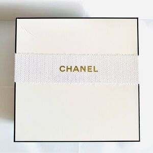 Chanel 2024 Holiday Gift Box 10.75” Square w/ Ribbon & Tissue Luxury Packaging
